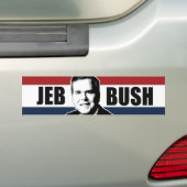 Jeb Bush-roter weißer und blauer Stoßdämpfer - Autoaufkleber (Auf Auto)