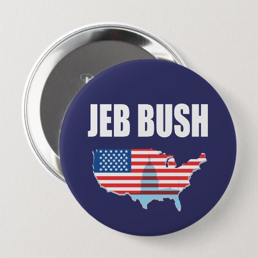 JEB BUSH-Wahl-Gang Button (Vorne & Hinten)