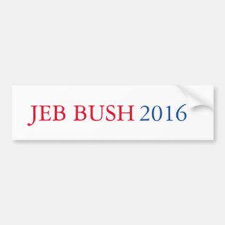 Jeb BushAutoaufkleber 2016 Autoaufkleber