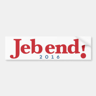 Jeb Ende! 2016 Autoaufkleber
