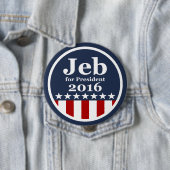 Jeb für Knöpfe Präsidenten-2016 Kampagne Button (Beispiel)