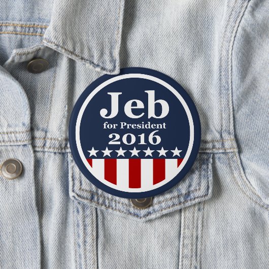Jeb für Knöpfe Präsidenten-2016 Kampagne Button (Beispiel)