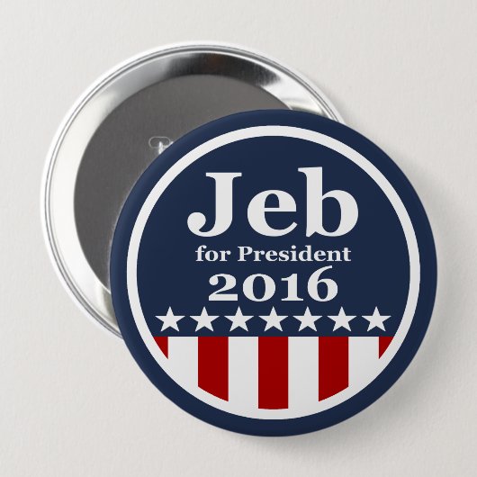 Jeb für Knöpfe Präsidenten-2016 Kampagne Button (Vorne & Hinten)