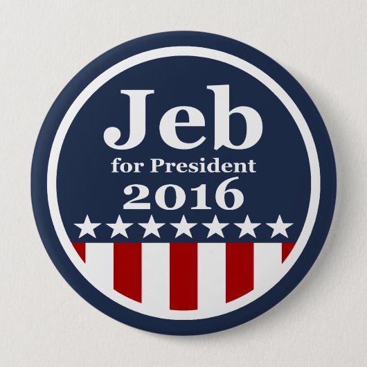 Jeb für Knöpfe Präsidenten-2016 Kampagne Button (Vorderseite)