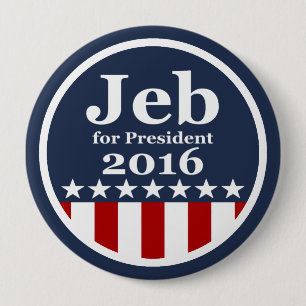Jeb für Knöpfe Präsidenten-2016 Kampagne Button