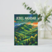 Jebel Akhdar, Grüne Berge Libyen Postkarte (Stehend Vorderseite)