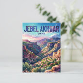 Jebel Akhdar Oman Postkarte (Stehend Vorderseite)