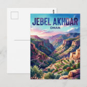 Jebel Akhdar Oman Postkarte (Vorne/Hinten)