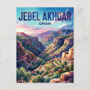 Jebel Akhdar Oman Postkarte