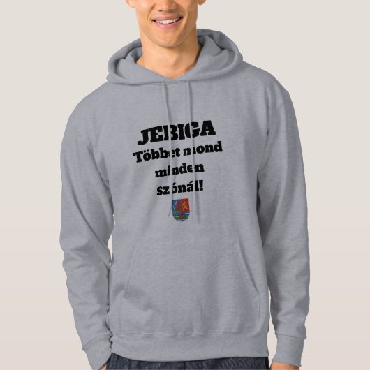 JEBIGA Többet mond minden szónál - hosszú ujjú Hoodie (Vorderseite)