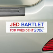 Jed Bartlet für PräsidentenAutoaufkleber 2020 Autoaufkleber (Auf Auto)
