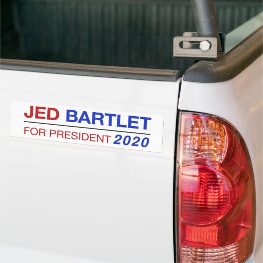 Jed Bartlet für PräsidentenAutoaufkleber 2020 Autoaufkleber (Auf Lkw)