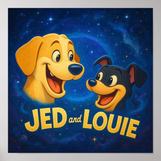 "Jed & Louie" Poster (Vorne)