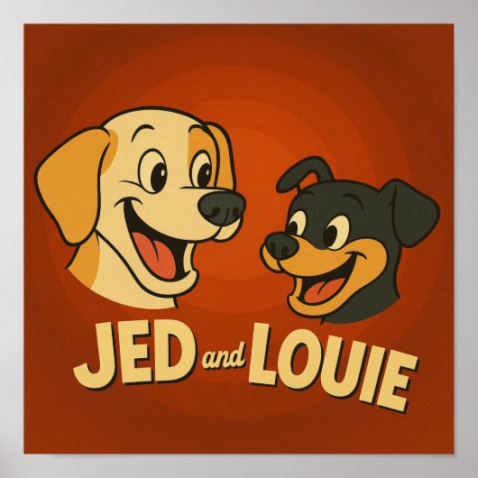 "Jed & Louie" Poster (Vorne)