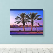 Jeddah Date Trees Leinwanddruck (Insitu (Holzboden))