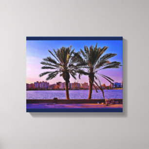 Jeddah Date Trees Leinwanddruck