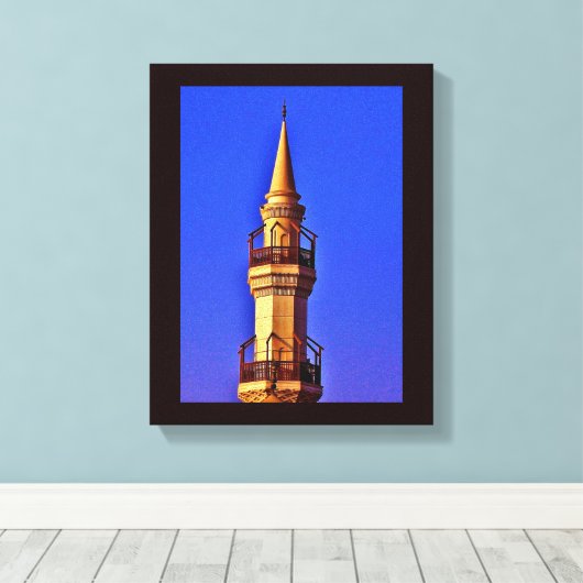 Jeddah Minaret Leinwanddruck (Insitu (Holzboden))