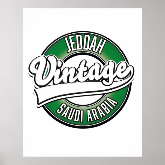 jeddah saudi arabia Logo Poster (Vorne)