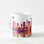 Jeddah Saudi Arabia Skyline Kaffeetasse (Vorderseite Links)