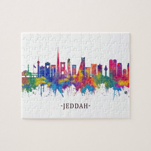 Jeddah Saudi Arabia Skyline Puzzle (Horizontal)