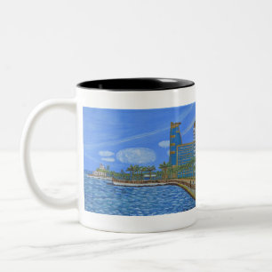 Jeddah saudi arabia zweifarbige tasse
