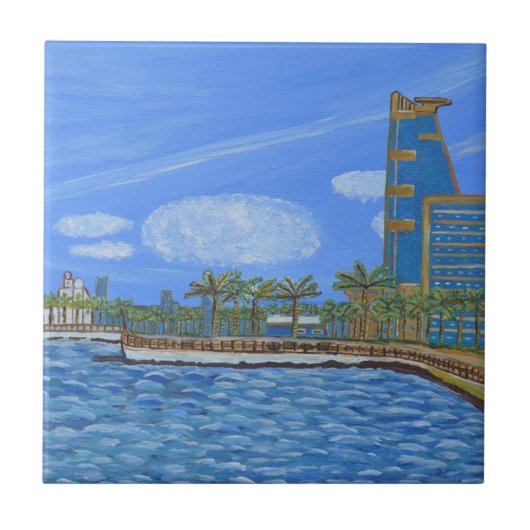 Jeddah, Saudi-Arabien Fliese (Vorderseite)