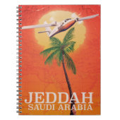 Jeddah Saudi Arabien Reiseplakat Notizblock (Vorderseite)