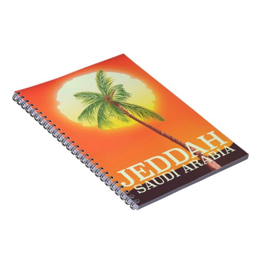 Jeddah Saudi Arabien Reiseplakat Notizblock (Rechte Seite)