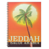 Jeddah Saudi Arabien Reiseplakat Notizblock (Vorderseite)