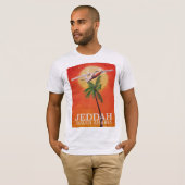 Jeddah Saudi Arabien Reiseplakat T-Shirt (Vorne ganz)