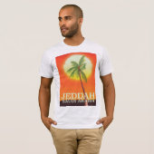 Jeddah Saudi Arabien Reiseplakat T-Shirt (Vorne ganz)