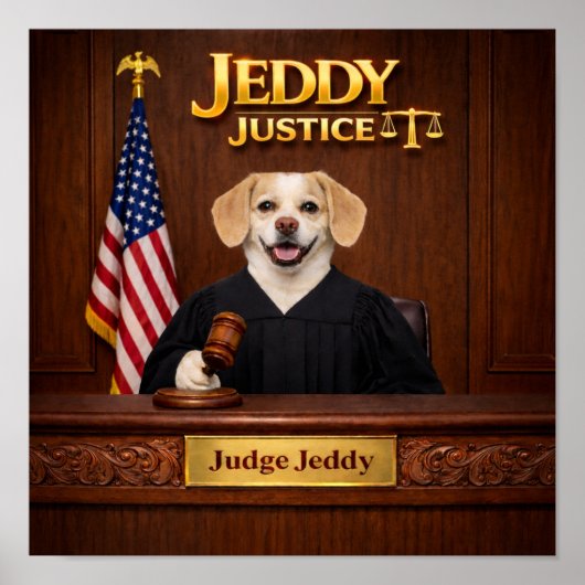 "Jeddy-Justiz" Poster (Vorne)