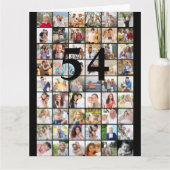 Jede 54-jährige Foto Collage Big Birthday Card Karte (Vorderseite)