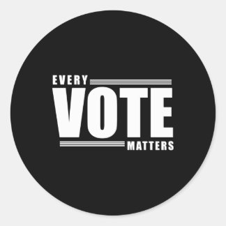 Jede Abstimmung - Motivation - Ihre Stimme ist Ihr Runder Aufkleber