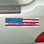 Jede Abstimmung zählt! - Autoaufkleber (Auf Auto)