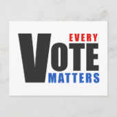 Jede Abstimmung zählt - Ihre Stimme ist Ihr Power Postkarte (Vorderseite)