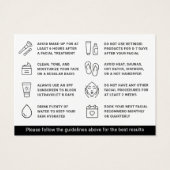 Jede Anleitung für Farbmasken nach der Pflege (Rückseite)