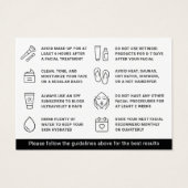 Jede Anleitung für Farbmasken nach der Pflege (Rückseite)