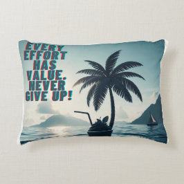 Jede Anstrengung muss nie aufgeben Dekokissen