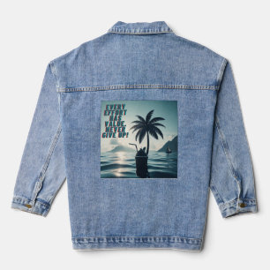 Jede Anstrengung muss nie aufgeben Jeansjacke