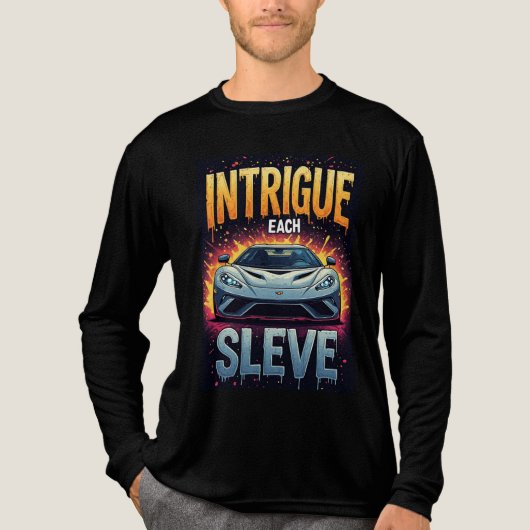 🎨 Jede Ärmel-Comic-Sports-Auto-Energie Tri-Blend Shirt (Vorderseite)