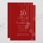 Jede beliebige Zahl eines Farbmusters zum Geburtst Einladung (Vorne/Hinten)