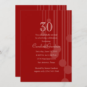 Jede beliebige Zahl eines Farbmusters zum Geburtst Einladung