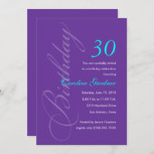 Jede beliebige Zahl zum Geburtstag Einladung irgen (Vorne/Hinten)