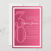 Jede beliebige Zahl zum Geburtstag Einladung irgen (Vorderseite)