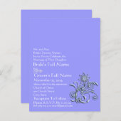 Jede benutzerdefinierte Farbe Periwinkle Blue Flor Postkarte (Vorne/Hinten)