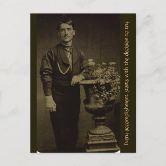 Jede Bewerbung beginnt mit der Entscheidung... Postkarte