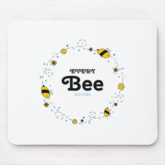 Jede Biene-Aufkleber Mousepad (Vorne)