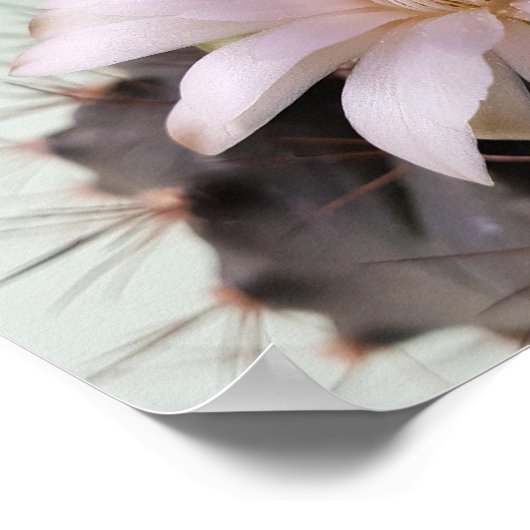 Jede Blume blüht in ihrem eigenen Zeitplakat Poster (Ecke)