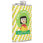 jede Blume blüht in ihrer eigenen Zeit Flachmann (Rechts)